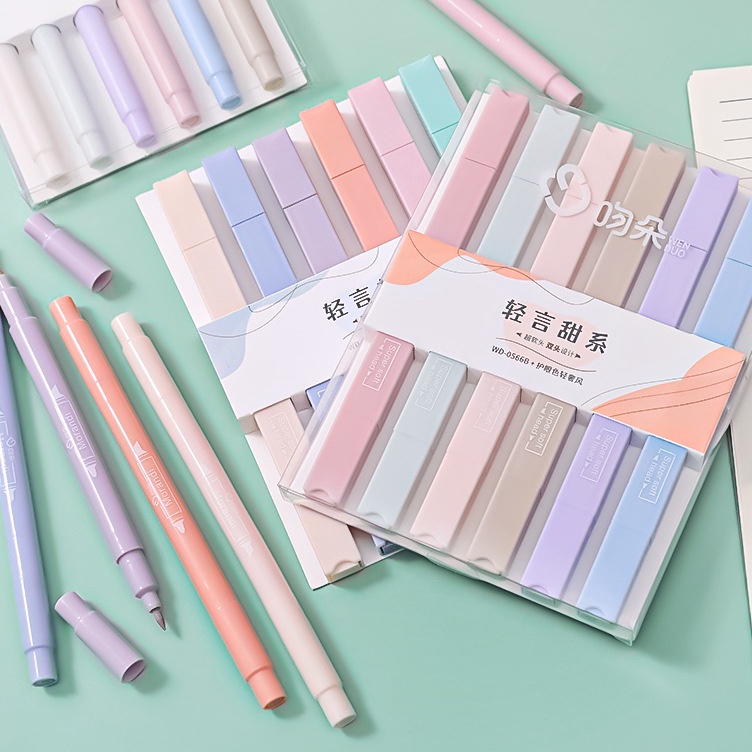 

[KODE YZTGZ] COD LIGHT COLOR HIGHLITER 6 COLORS DOUBLE HEAD / STABILO PASTEL 2 SISI / MARKER PEN / COLOR MARKER SOL PREMIUM IMPORT / HIGHLITER PACK 2 SISIp