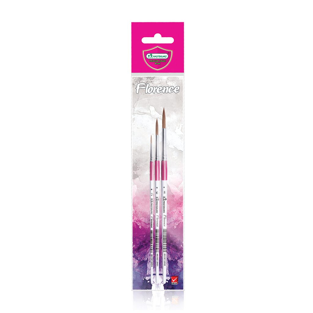 

[Master Art] Set Of Florence Premium Brush Round 2/6/8