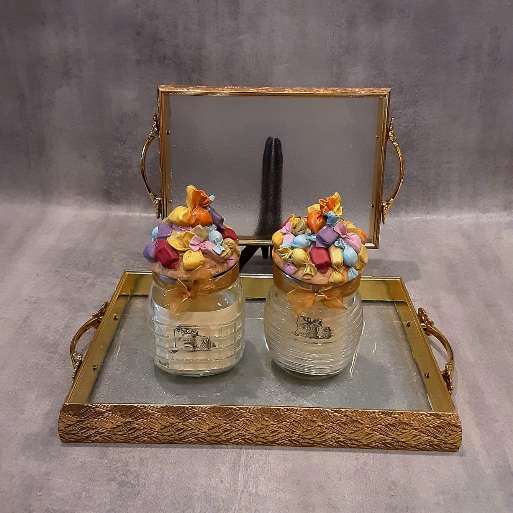 1 Set Baki/Tray/Nampan Kayu-Akrilik