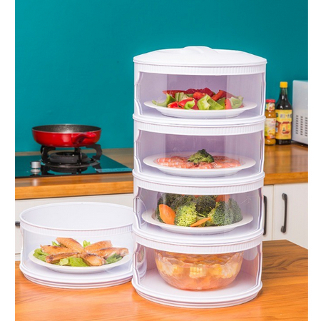 Tudung Saji 4 Susun Food Grade Cover Tempat Penyimpanan Makanan 4 Tingkat