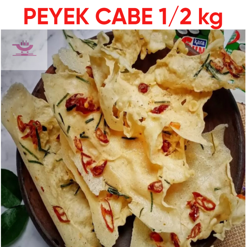 

Peyek Rempeyek Cabe Pedas Gurih 500 gram KTP Hanan