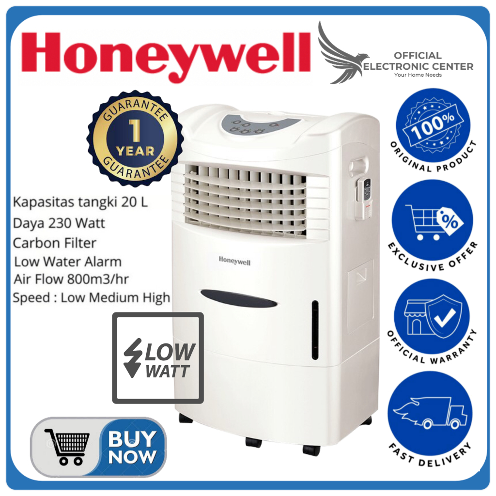 HONEYWELL AIR COOLER CL20AE CL 20AE CL20 AE IONIZER SERIES 20L VIRUS KILLER LED PANEL SUPER LOW WATT