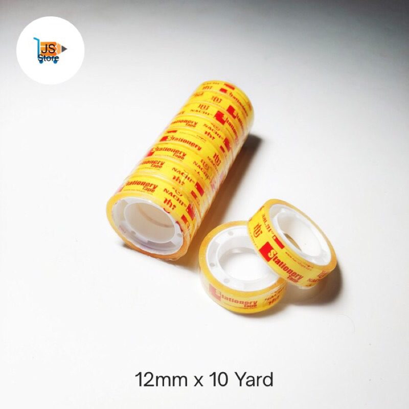 

(1Slop) Isolasi Solasi Bening kecil 12mm x 10 Yard / Stationery Tape 12mm x 10 yard