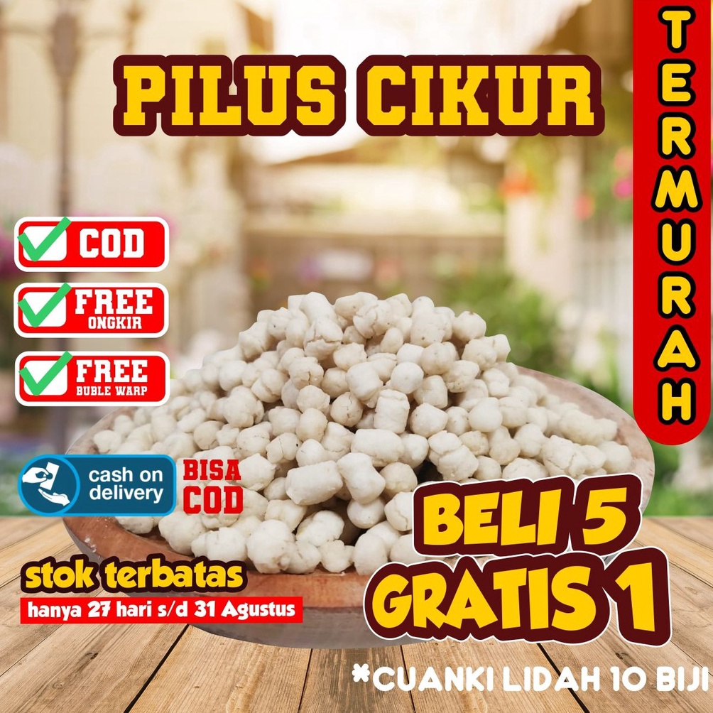 

D!skon PILUS CIKUR 1 KG TERMURAH PILUS CIKUR KENCUR SUKRO SIOMAY MINI TOPING BASO ACI ASLI GARUT CUANKI LIDAH CUANKI TAHU Moodbooster