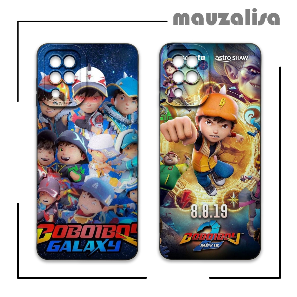 Casing Samsung Galaxy A12 M12 Motif Kartun Boboiboy - Softcase Cover Belakang Gambar Karakter