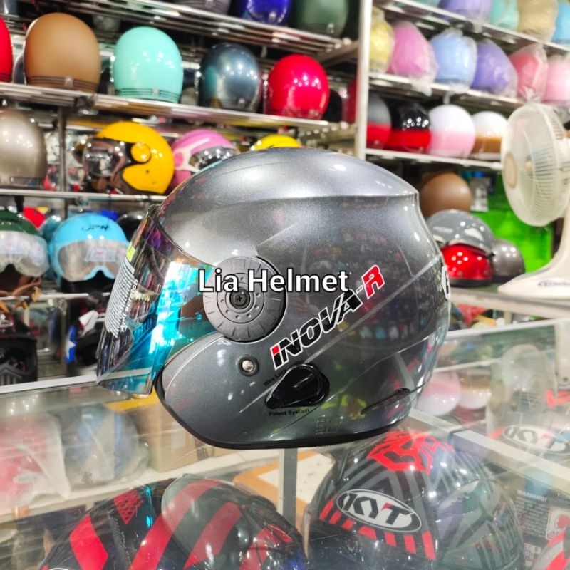 Helm BMC Inova R solid Graphite Met / Helm half face BMC Inova R polos graphite