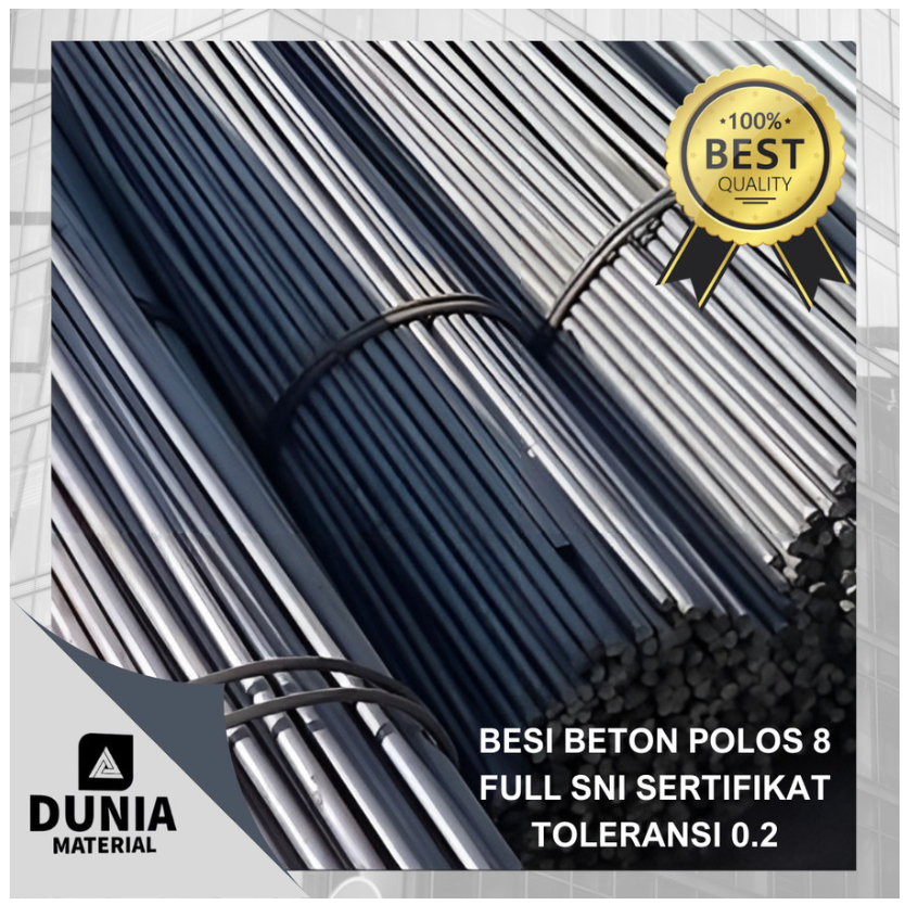 Besi Beton Polos 8 Mm Full SNI