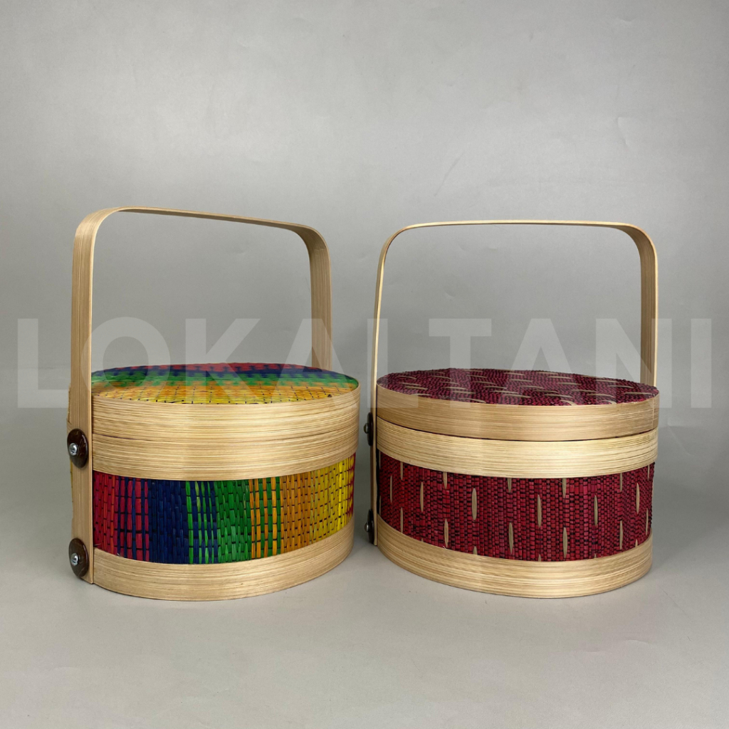 Hampers Bambu/Rantang Bambu 20cm 1 Susun