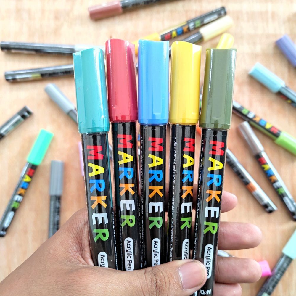 

M&G Acrylic Marker / Paint Markers / Spidol Cat Akrilik Multifungsi Segala Permukaan