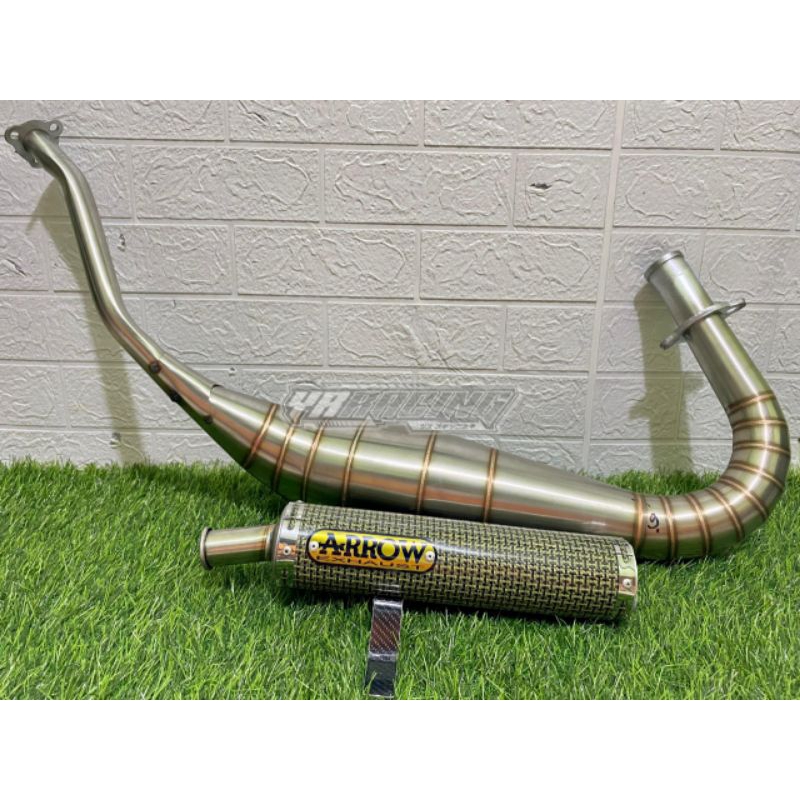 Knalpot Rx King Repsol Kolong Cobra ARROW Carbon Kevlar Asli