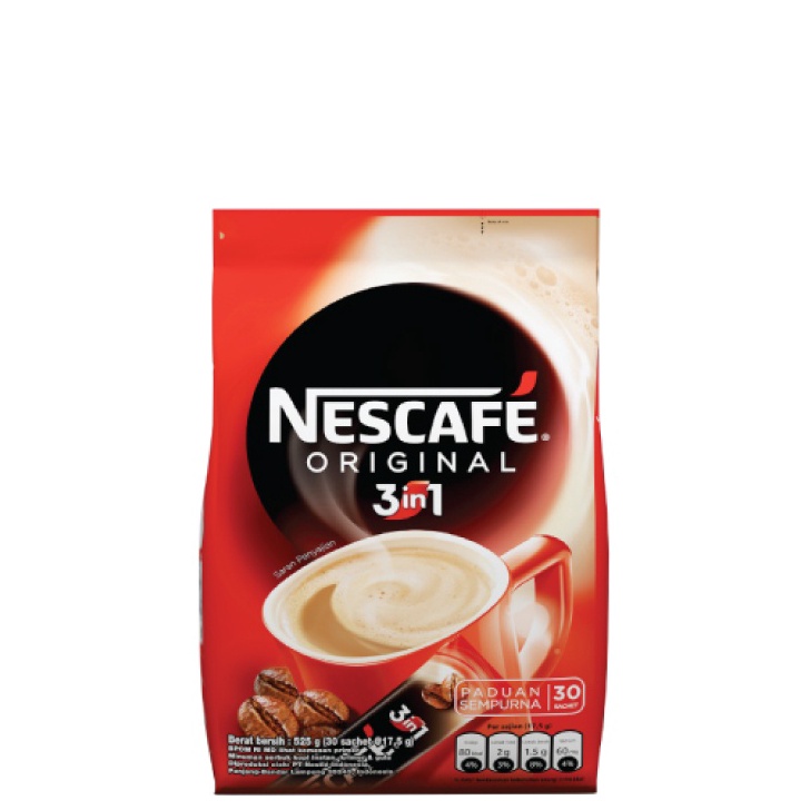

Terlaris Nescafe Original 3 in 1 Kopi Bubuk 30 x 17.5 gr