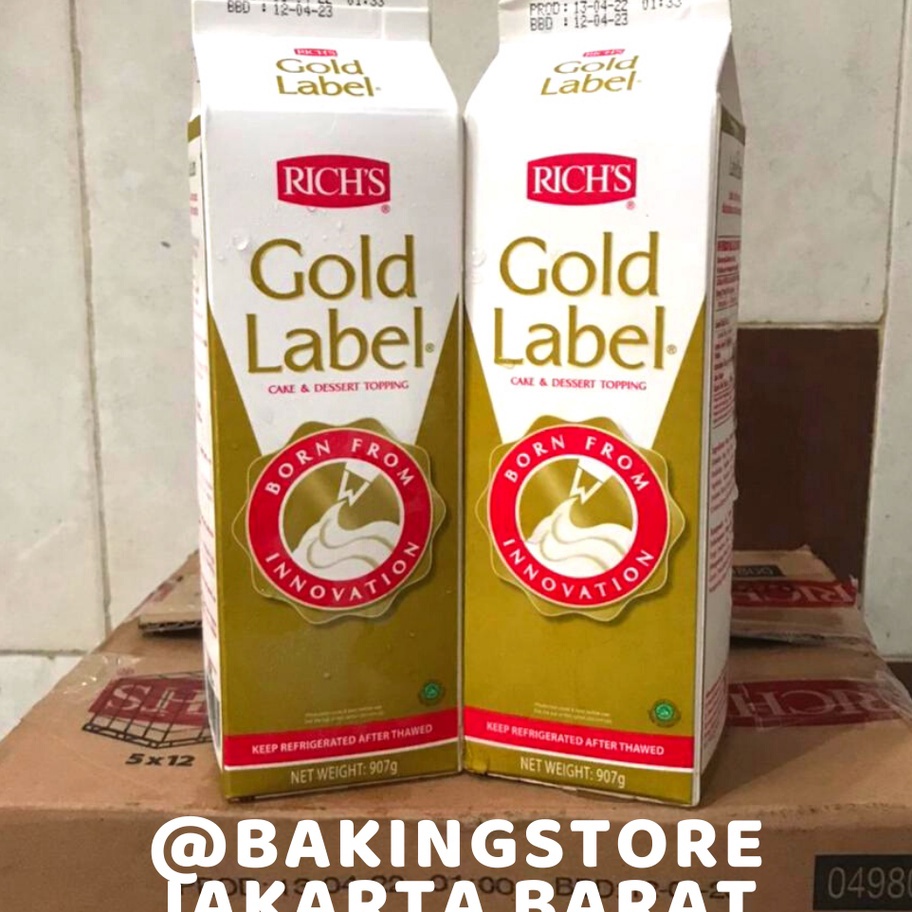 

Best Product Richs Gold Label | Rich's Rich Whipping Cream 907 gr