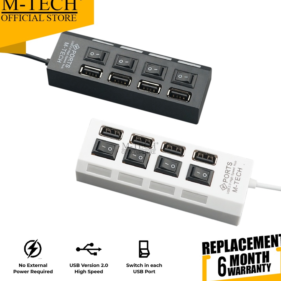 Jual Usb 2.0 Hub Usb 4 Lubang Port 4 Switch
