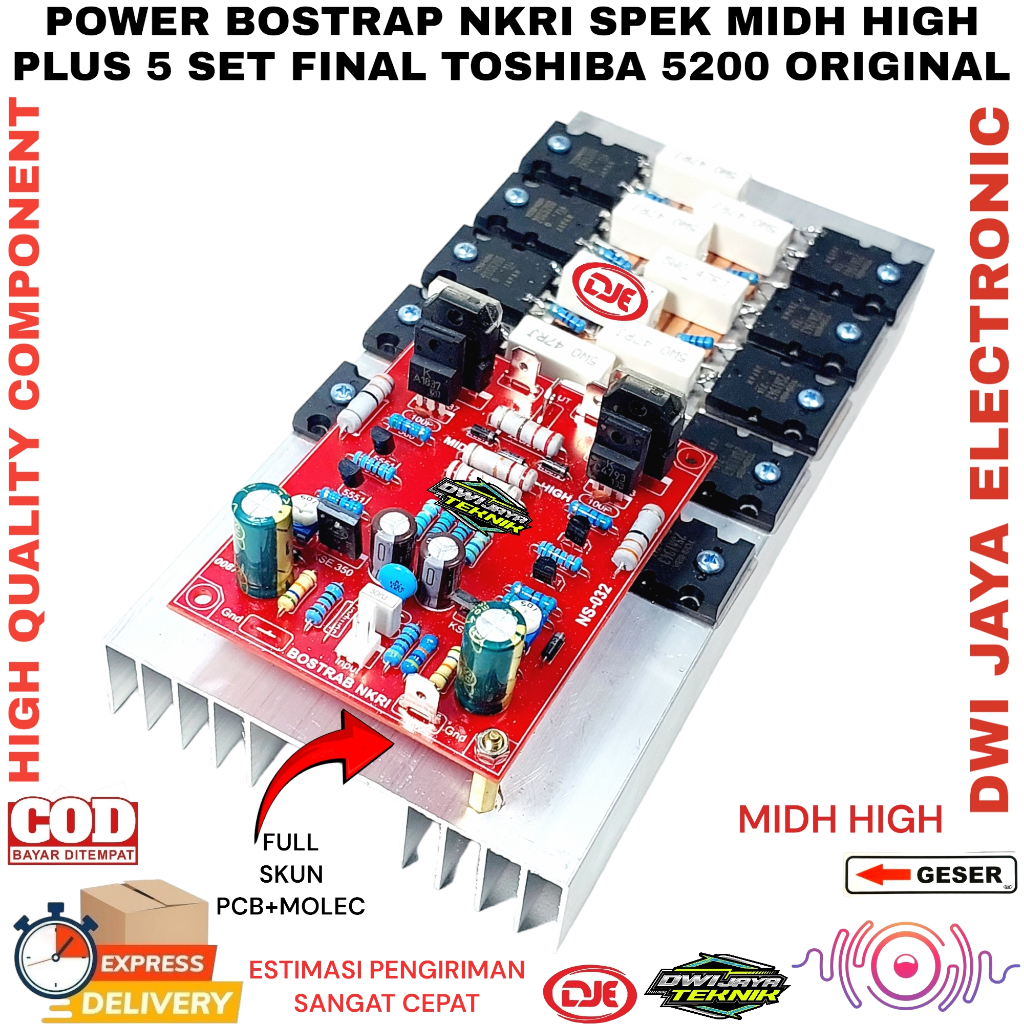 Power Bostrap NKRI MIDH HIGH PLUS 5SET FINAL TOSHIBA 5200 ORIGINAL