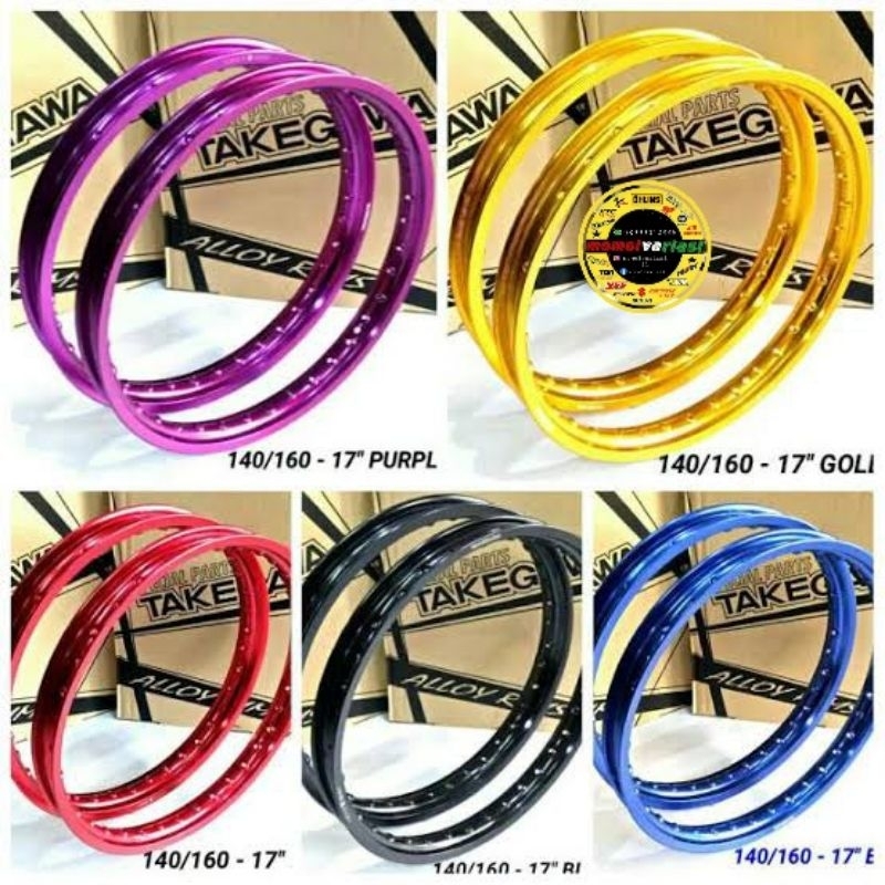 velg takegawa 2pcs  ring 17 140-160/velg takegawa original w shape ring 17 140-160