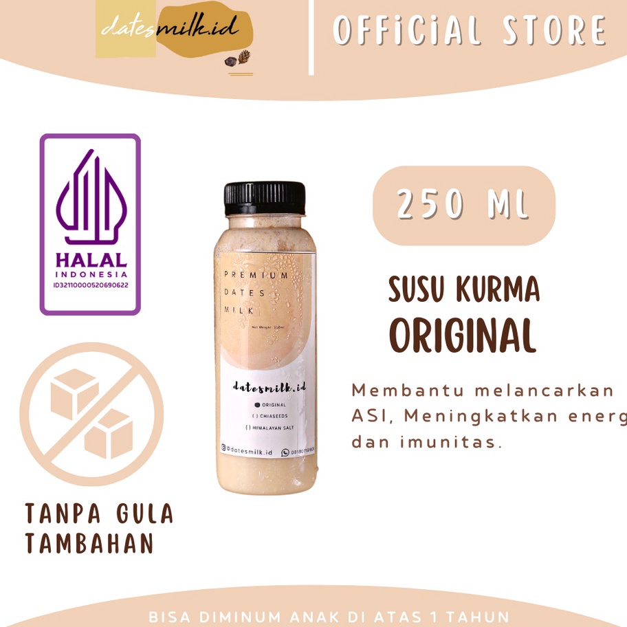 

Buruan Beli Susu Kurma Minuman Sehat ASI Booster Untuk Ibu Hamil Dengan Kurma Premium Fresh Homemade 250 ML