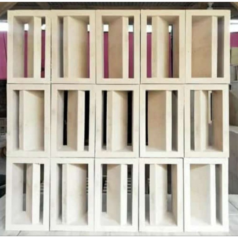 Sedia roster beton/loster modern minimalis persegi panjang uk 15x25cm