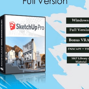Best Terlaris Sketchup 2023 + Vray Enscape Full Version Win Mac