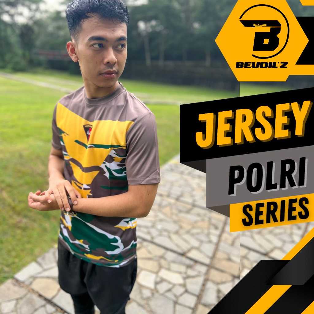 Jersey/kaos daleman seragam polisi Polri /Brimob/ Jersey olahraga original/Jersey latihan