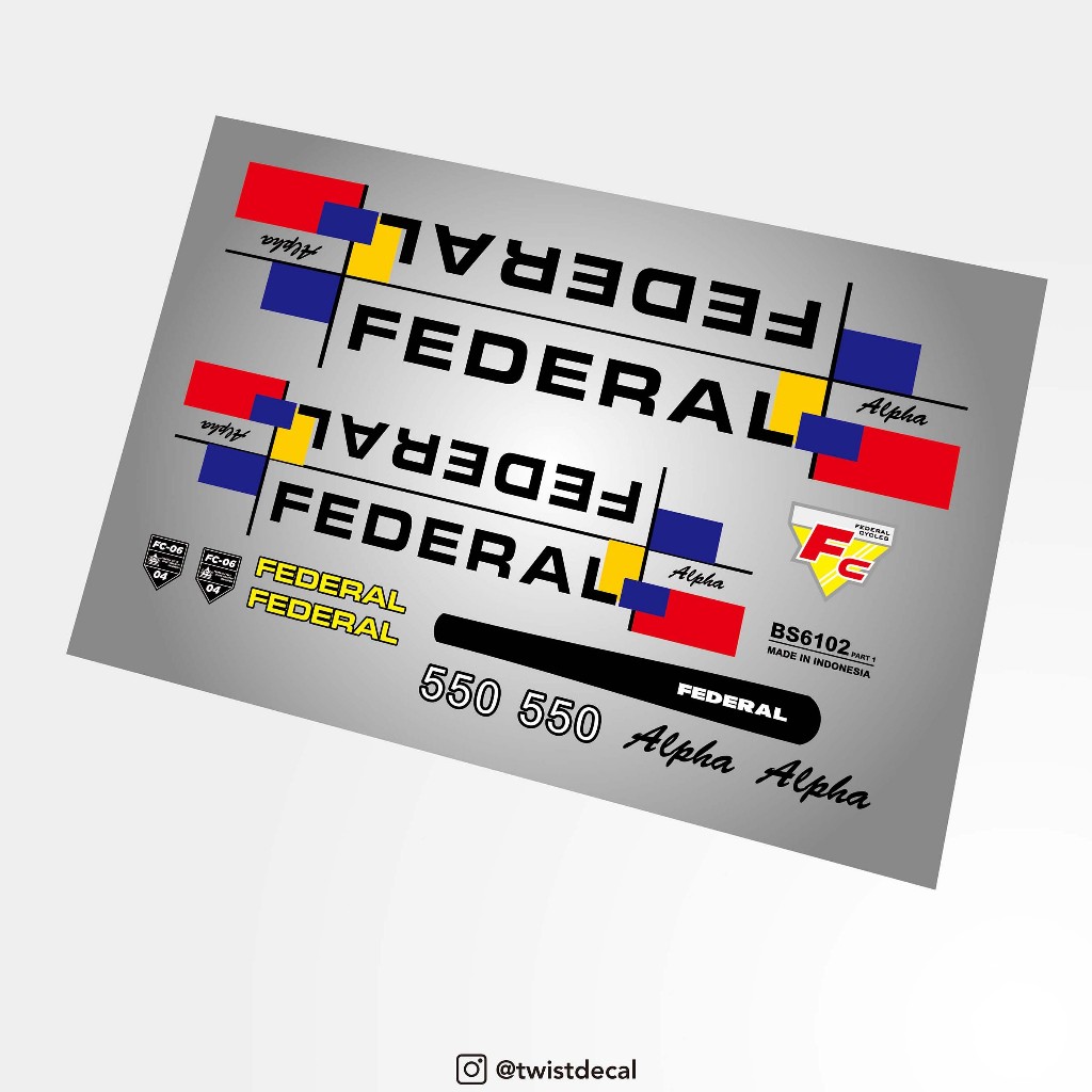 DECAL FEDERAL ALPHA 550