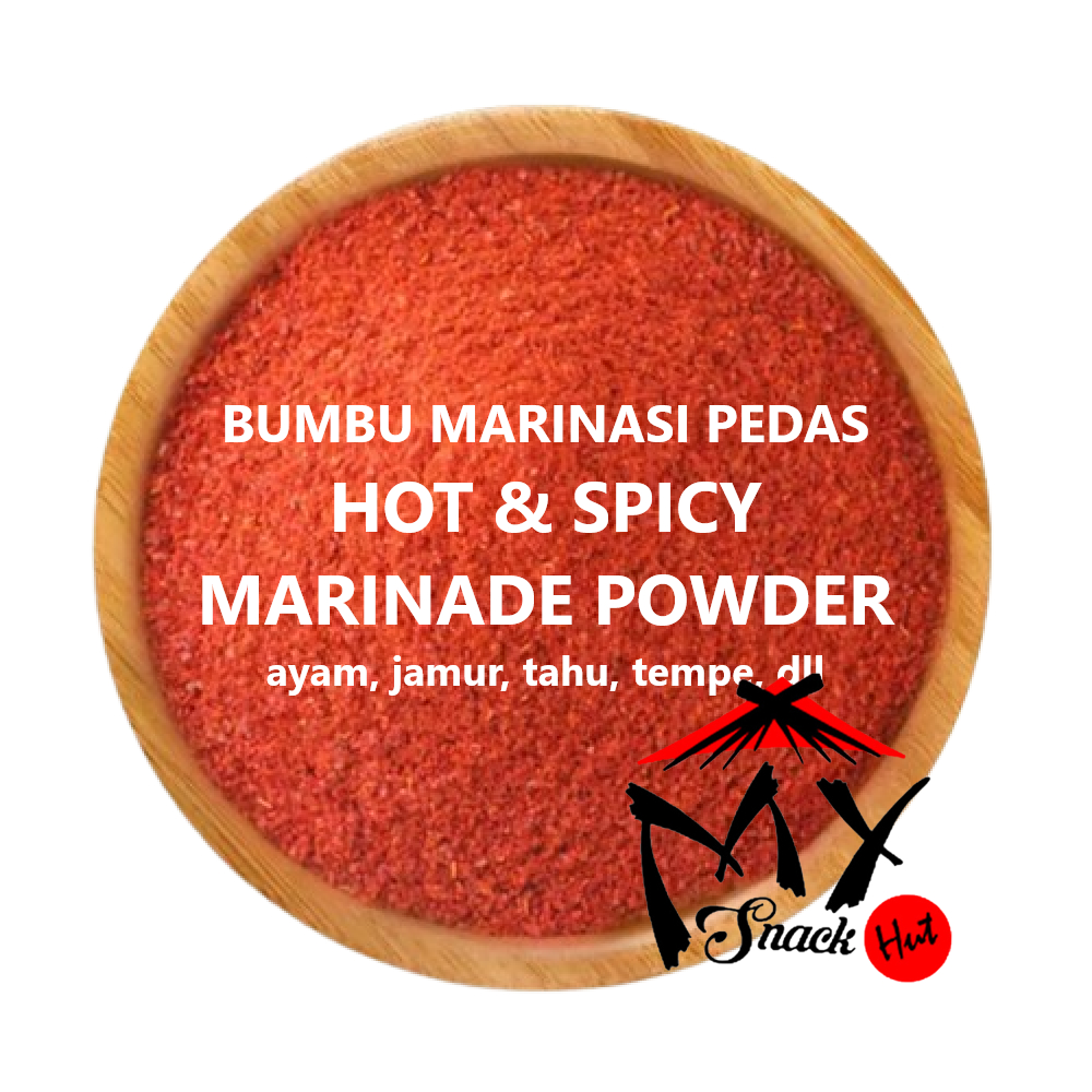 

MARINASI PEDAS 1KG BUMBU PERENDAM AYAM TAHU JAMUR TEMPE UDANG HOT AND SPICY MARINADE POWDER HALAL