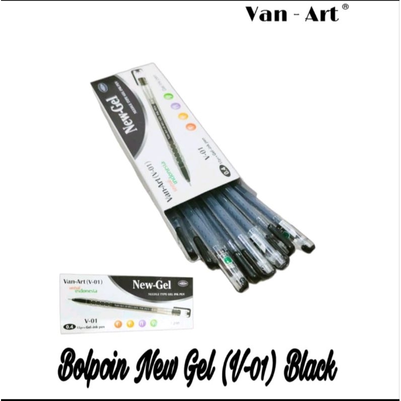

New Gel pulpen 1pack isi 12pcs