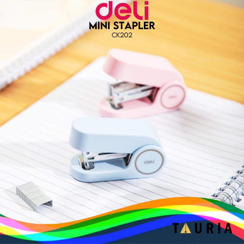 

[DELI X AGNEZ MO] Deli Mini Stapler Staples Kecil Portable Lucu CK202