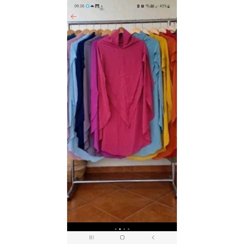 PRELOVED KHIMAR EIJI QAIREENA HIJAB WARNA HITAM HIJAB SYARI