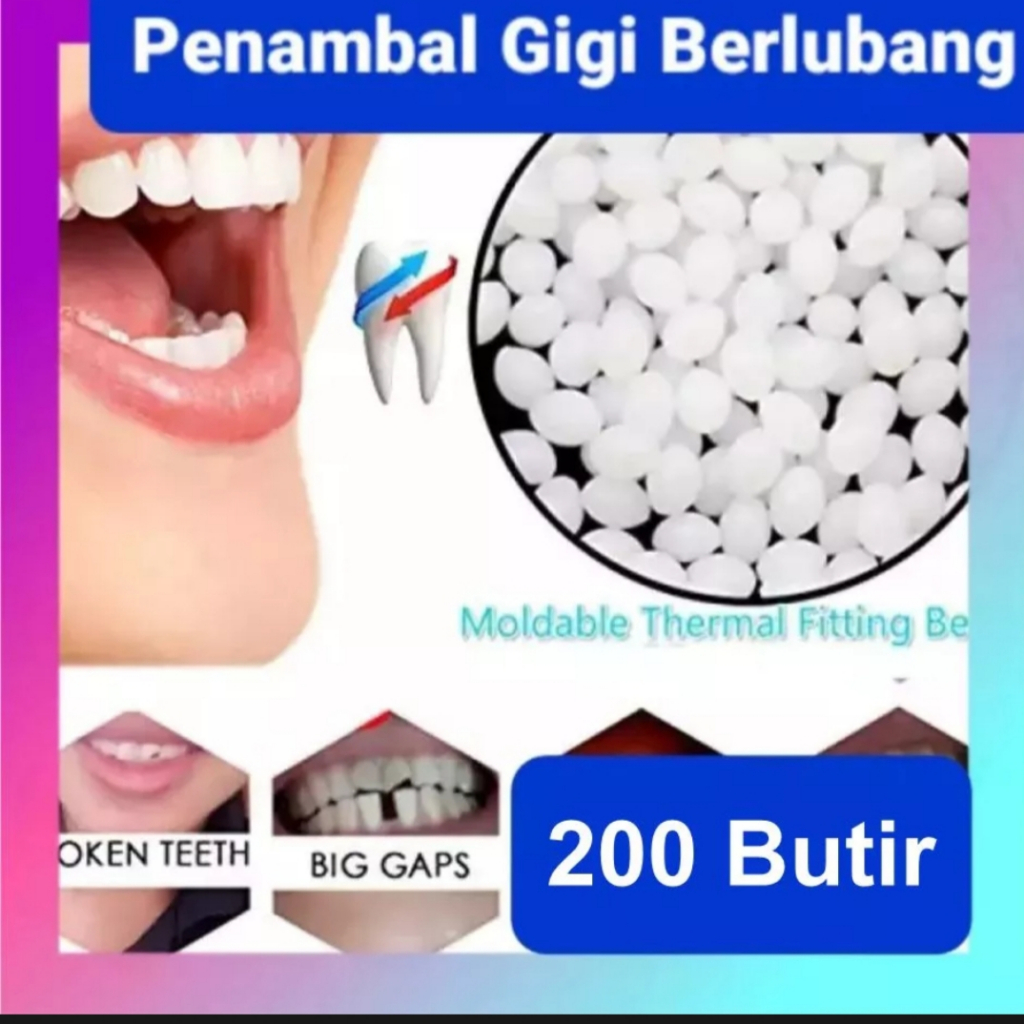 temptooth lem gigi palsu 200butir kuat harga murah