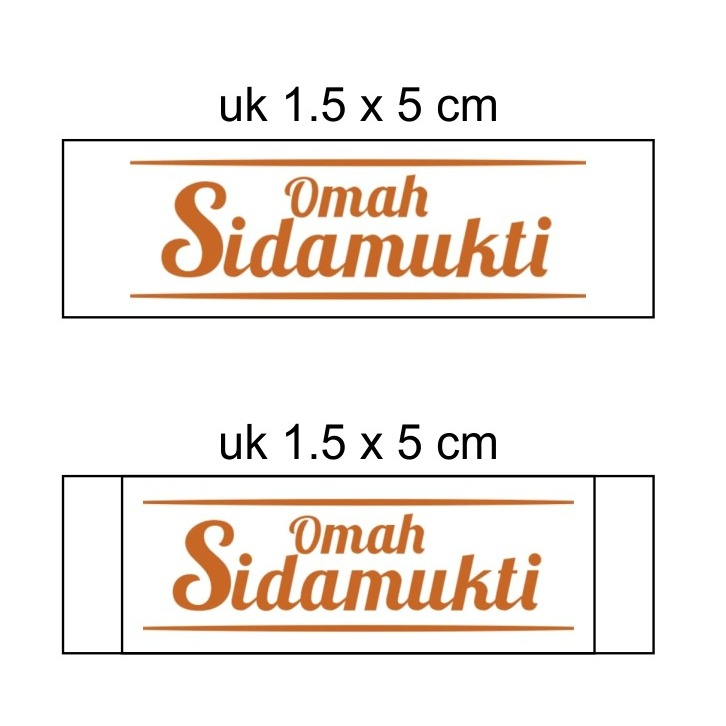 

label woven sidamukti