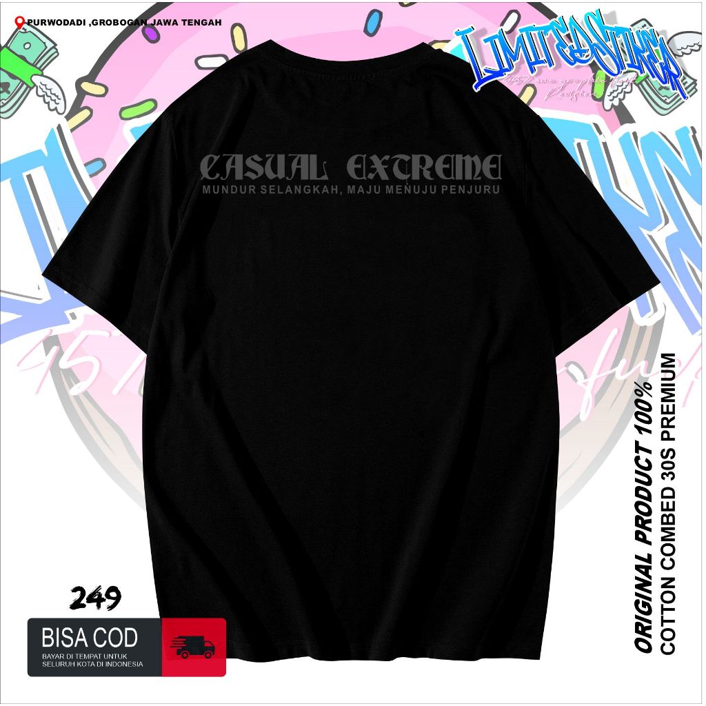 Kaos ultras CASUAL EXTREME kaos premium cotton 30s distro kaos pria wanita unisex kaos distro fotbar