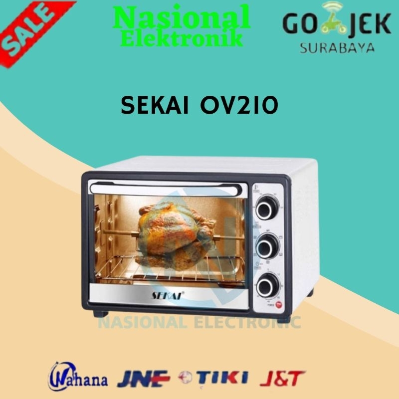 OVEN LISTRIK SEKAI OV210/OVEN LISTRIK LOW WATT/OVEN LISTRIK SEKAI/OVEN LISTRIK 21L OV210