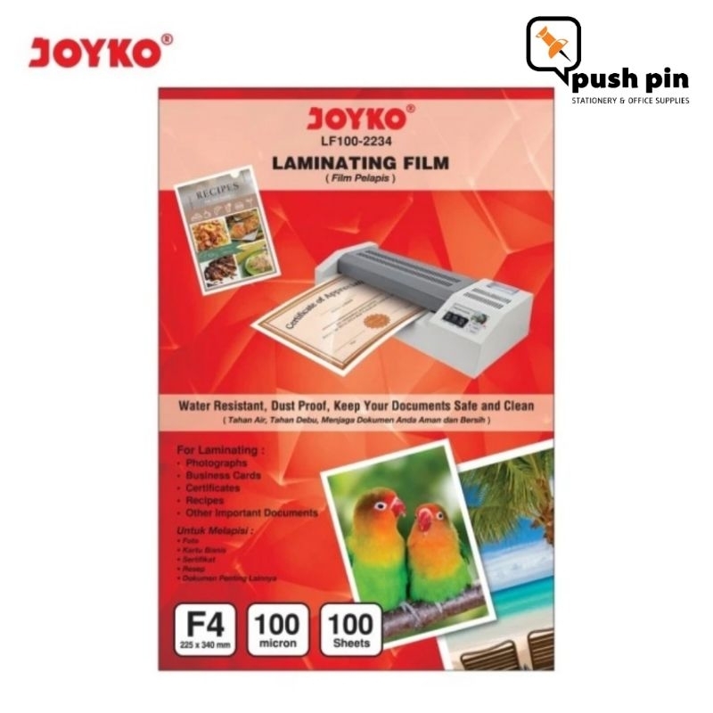 

Joyko Laminating Film / Plastik Laminating LF100-2234 (F4)