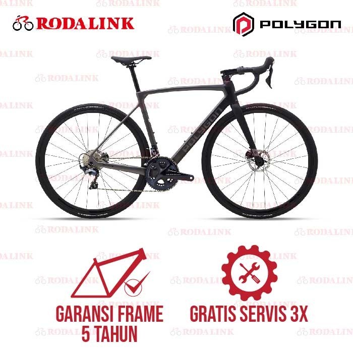 Polygon Sepeda Balap Road Strattos S8 Disc | Carbon Road Bike