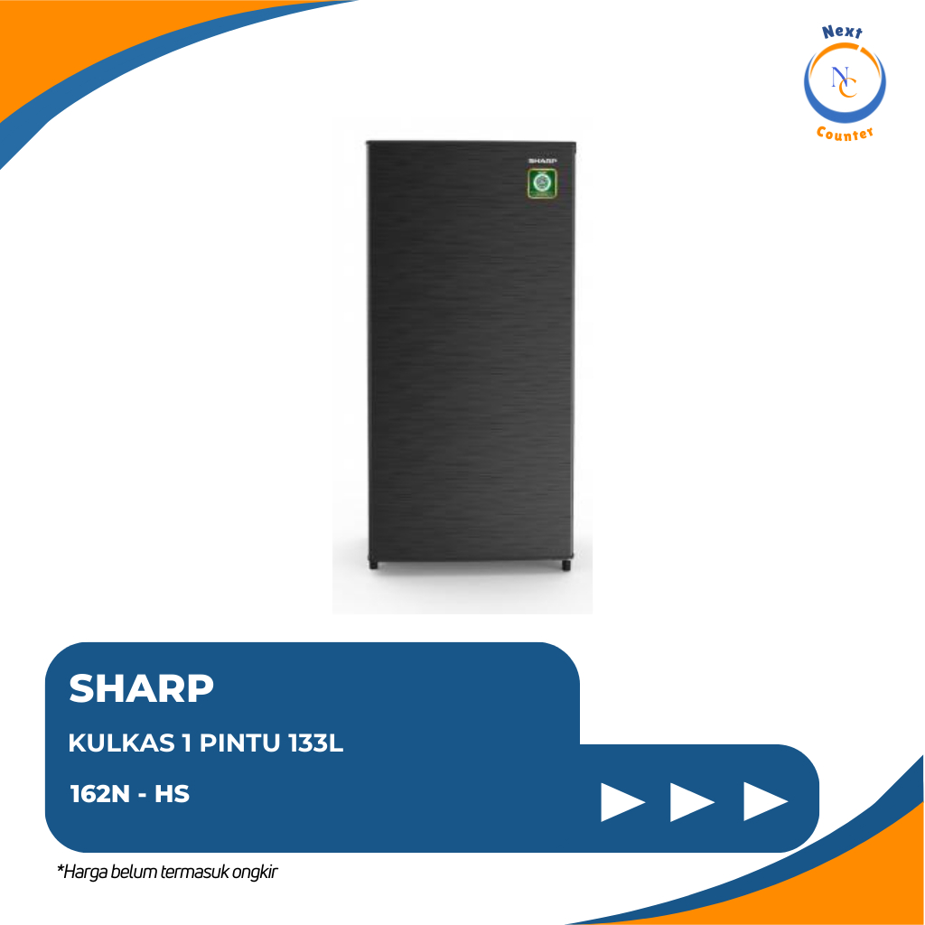 KULKAS SHARP 1 PINTU 133 LITER 162N - HS