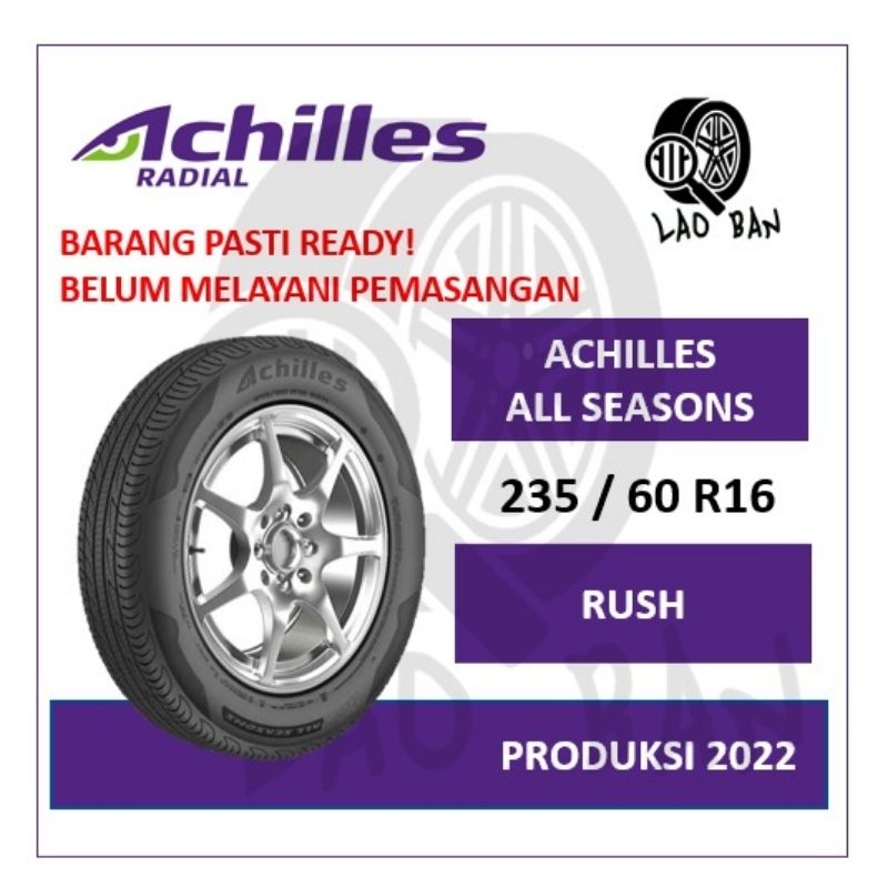 BAN MOBIL ACHILLES ALL SEASONS 235/60-16 TAHUN 2022