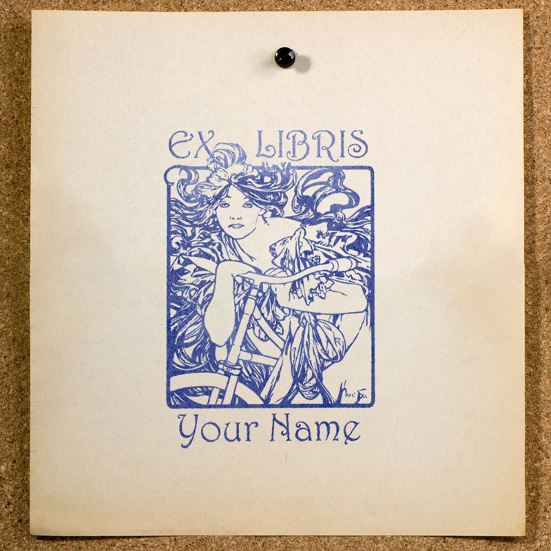 

Stempel Buku Perpustakaan Ex Libris Stamp Custom Nama SE-09