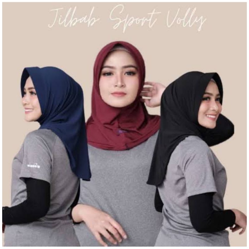jilbab sport pendek