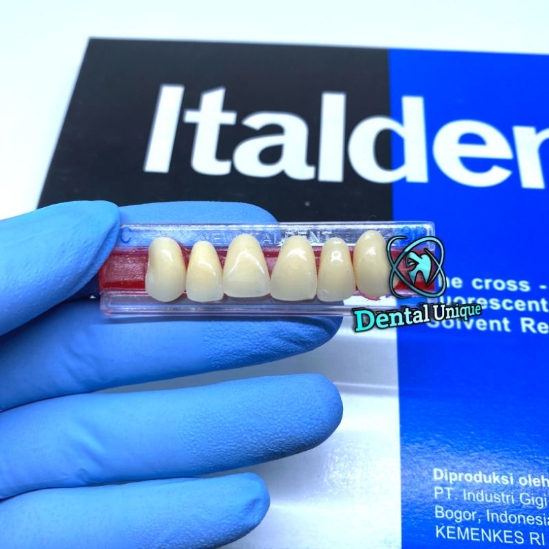 Bma Gigi palsu italdent Perbox italdent depan atas Anterior Atas
