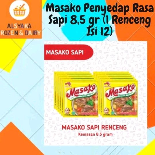 

Masako/Royco Penyedap Rasa Sapi/Ayam 8,5gr (1 renceng isi 12)