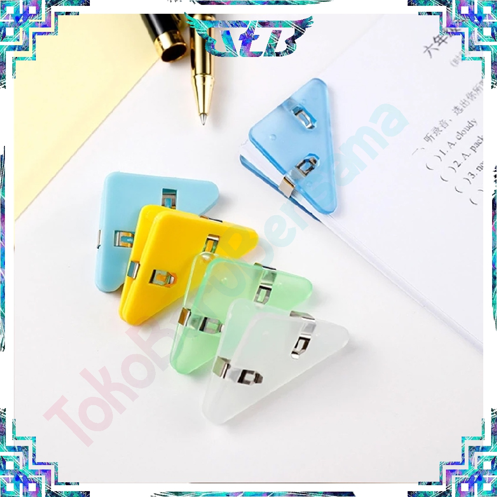 

Klip Kertas/Klip Binder/Klip Sudut Kertas Segitiga Warna Warni S115