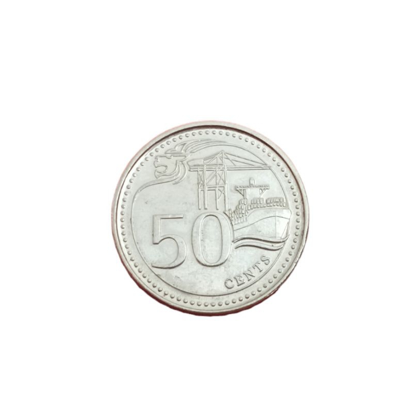 Koin asing Singapura 50 cent