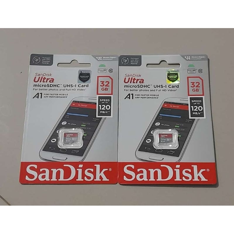 Memory MicroSD Sandisk Ultra 32GB 120mbps