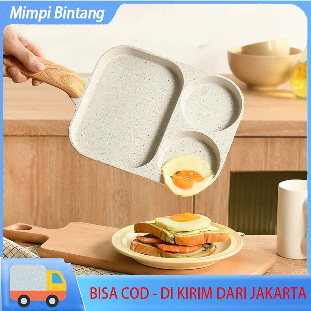 Egg Pan Pancake Panci Wajan Telur 3in1 23CM Steak Panci kompor listrik induksi Nonstick omelet tamag