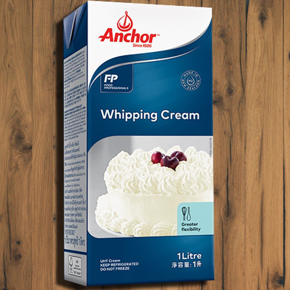 

Kir!m Sek4rang Anchor Whipping Cream / Whip Cream 1liter - GOSEND ONLY !!! [220]