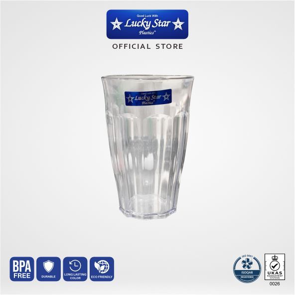 Lucky Star - Gelas Blimbing  Anti pecah XL / Gelas Cafe Gelas Plastik Unik / Gelas kekinian