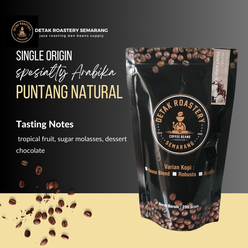 

Kopi Arabika Puntang Natural Proses