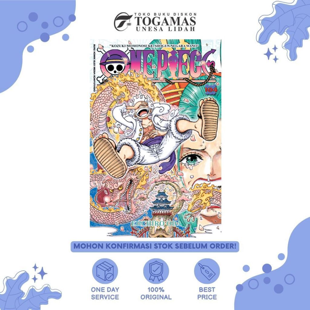 KOMIK ONE PIECE 96, 97, 98, 99, 100, 101,102/104 // ONE PIECE PARTY / LIGHT NOVEL ONE PIECE: DEFEAT 