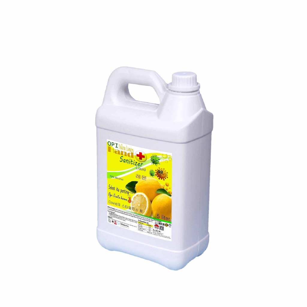 Hand sanitizer 5 Liter, 1 Liter dan 500ml cair dan gel  varian wangi KEMENKES OT3047