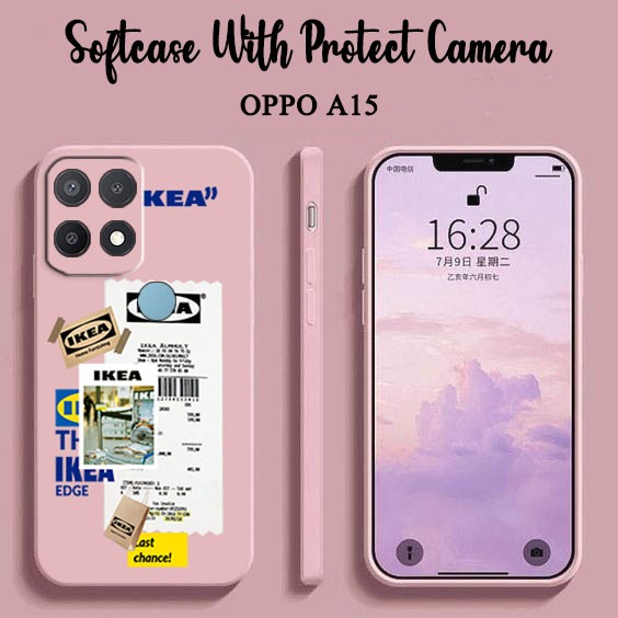 Softcase Lentur Camera Protect Motif Starbuck For OPPO A15 OPPO A15S [UV02] Case Macaron Oppo A15 - 